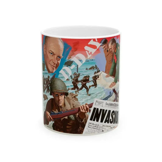 D-Day - White Coffee Mug 11oz - Go Mug Yourself