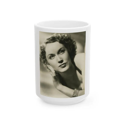 Fay Wray #181 (Vintage Female Icon) White Coffee Mug-15oz-Go Mug Yourself