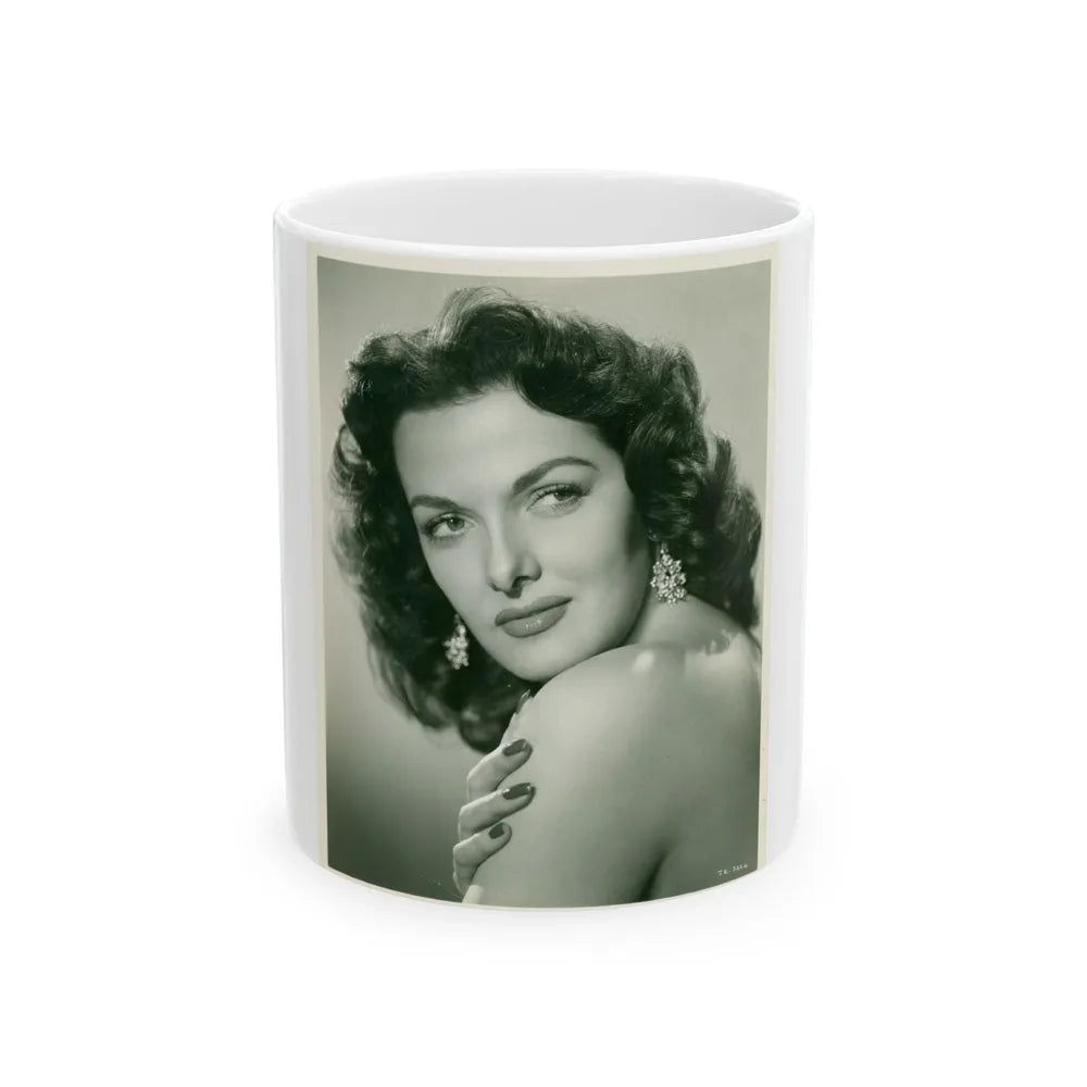 Jane Russell #166 (Vintage Female Icon) White Coffee Mug-11oz-Go Mug Yourself