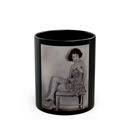 Lillian Roth #50 (Vintage Female Icon) Black Coffee Mug-11oz-Go Mug Yourself