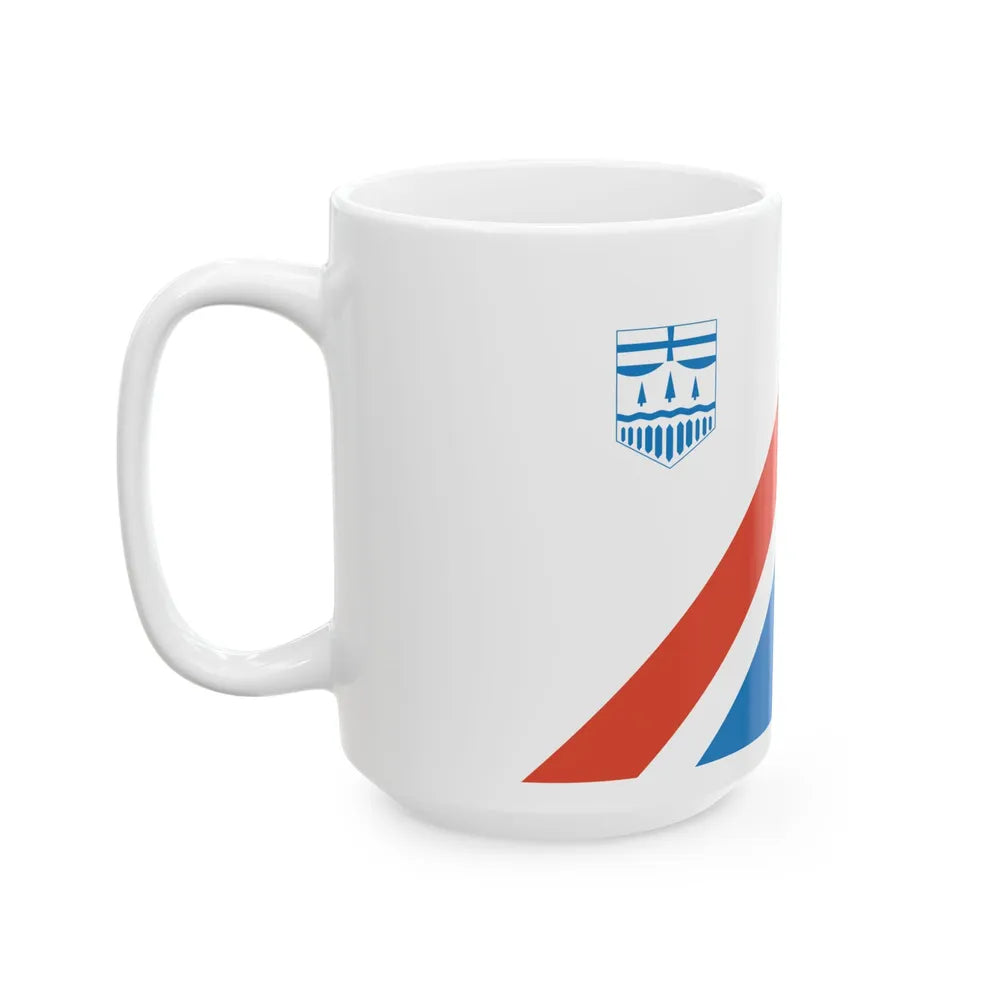 Flag of St Albert Alberta Canada - White Coffee Mug-Go Mug Yourself