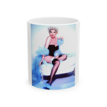 Barbara Nichols #376 (Vintage Female Icon) White Coffee Mug-11oz-Go Mug Yourself