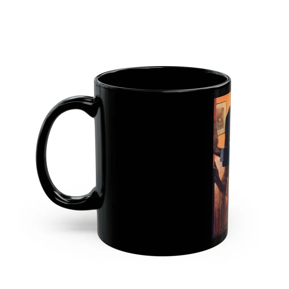 Dividing Line, Cosmopolitan, July 1959 - Black Coffee Mug-Go Mug Yourself