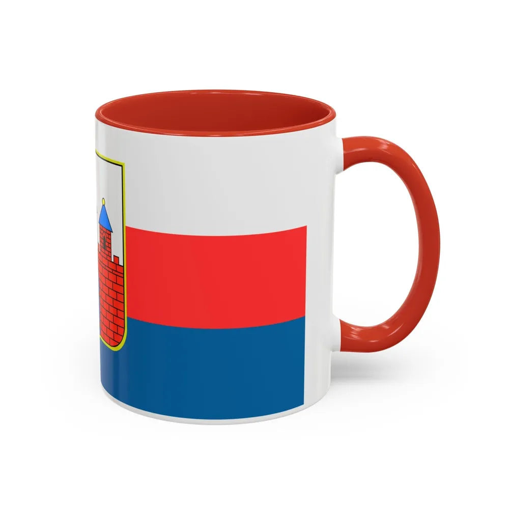 Flag of Bydgoszcz Poland - Accent Coffee Mug-Go Mug Yourself