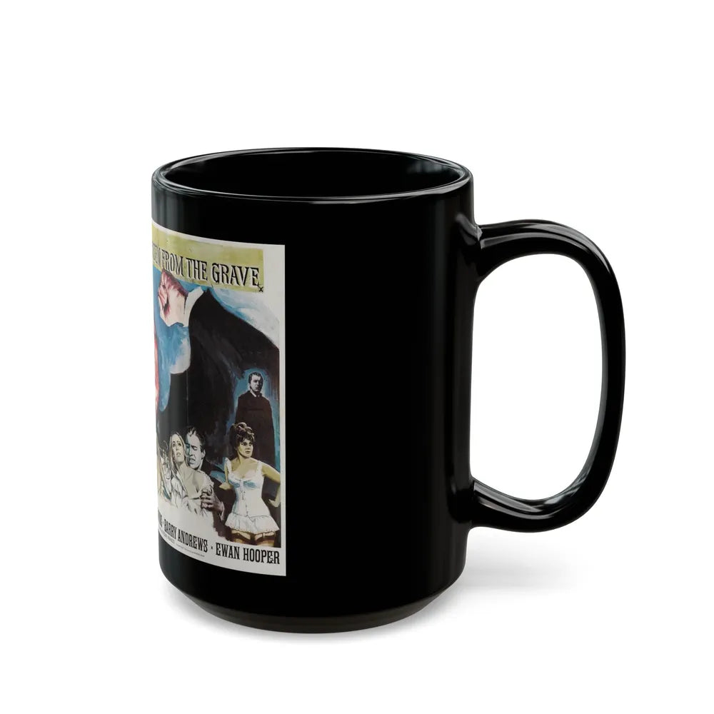 DRACULA HAS RISEN FROM THE GRAVE 1968 Movie Poster - Black Coffee Mug-Go Mug Yourself