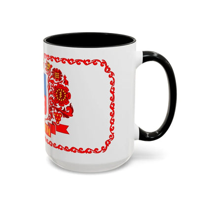 Flag of Cherkasy Ukraine - Accent Coffee Mug-Go Mug Yourself