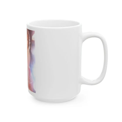 Linda Blair #138 - Partially Topless (Vintage Female Icon) White Coffee Mug-Go Mug Yourself