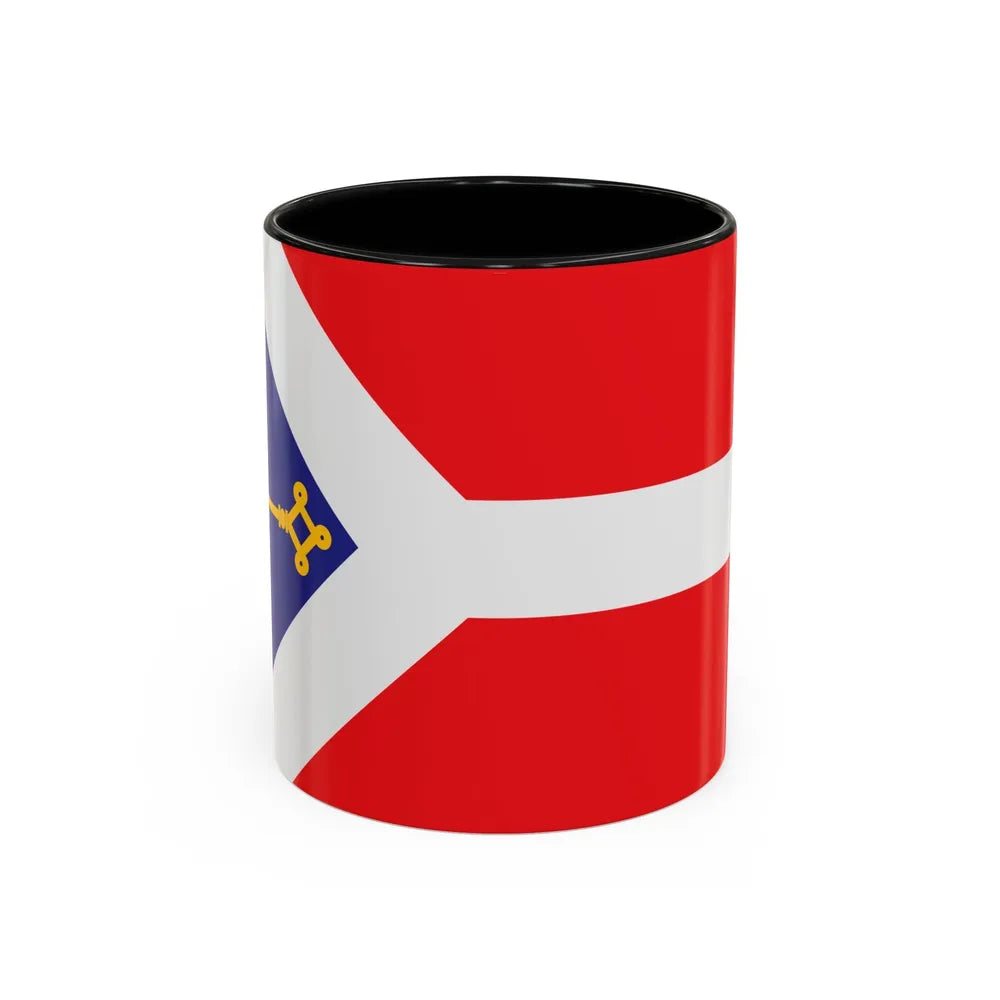 Flag of Gori Georgia - Accent Coffee Mug-11oz-Black-Go Mug Yourself