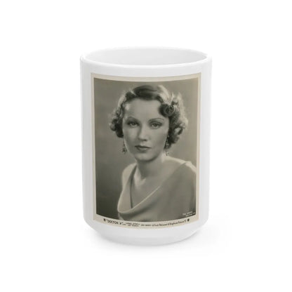 Fay Wray #137 (Vintage Female Icon) White Coffee Mug-15oz-Go Mug Yourself