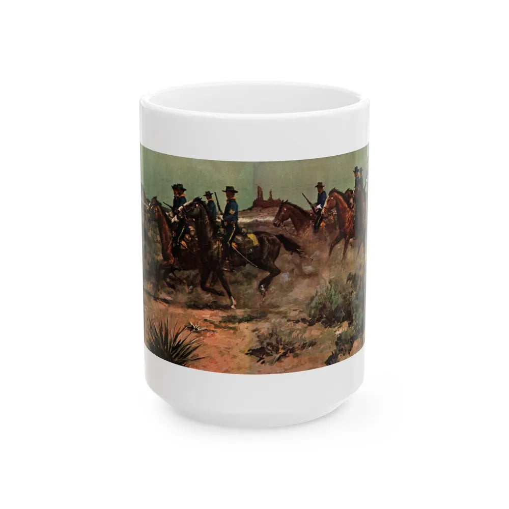 Duty, Collier's, November 22, 1952, Illustration by Donald Teague as Edwin Dawes - White Coffee Mug-15oz-Go Mug Yourself