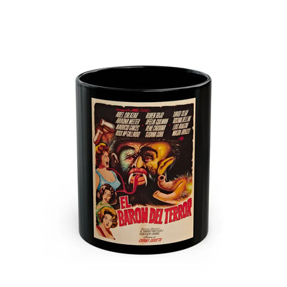 BRAINIAC (BARON OF TERROR) 1962 Movie Poster - Black Coffee Mug-11oz-Go Mug Yourself