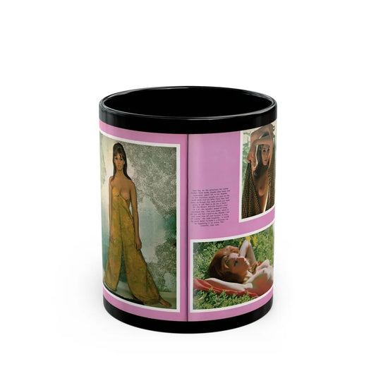 Victoria Vetri #163 - Victoria as Angela Dorian from Playboy Spread in May 1968 (Vintage Female Icon) Black Coffee Mug-11oz-Go Mug Yourself