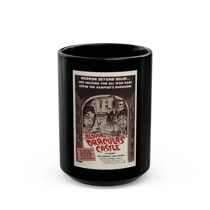 BLOOD OF DRACULA'S CASTLE 1969 Movie Poster - Black Coffee Mug-15oz-Go Mug Yourself