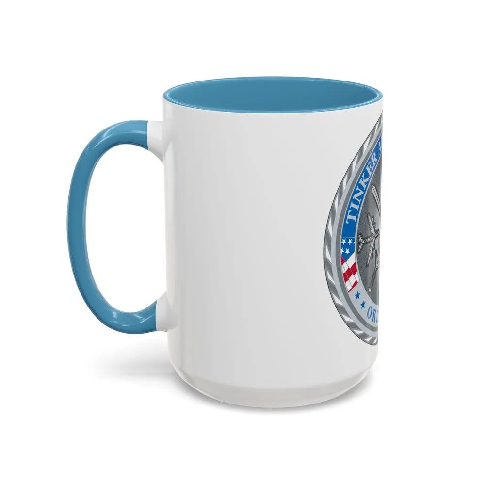 Tinker AF Base (U.S. Air Force) Accent Coffee Mug-Go Mug Yourself