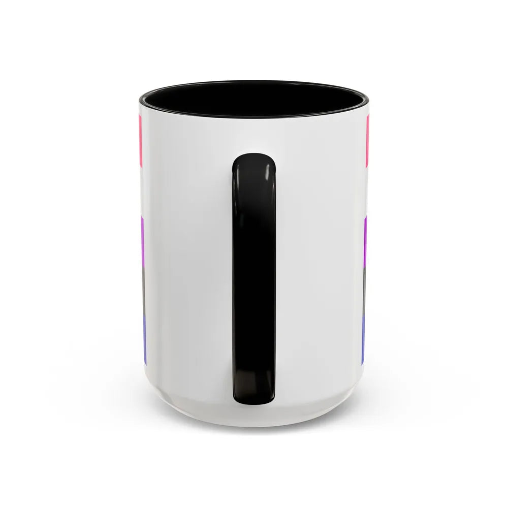 Genderfluidity Pride Flag - Accent Coffee Mug-Go Mug Yourself