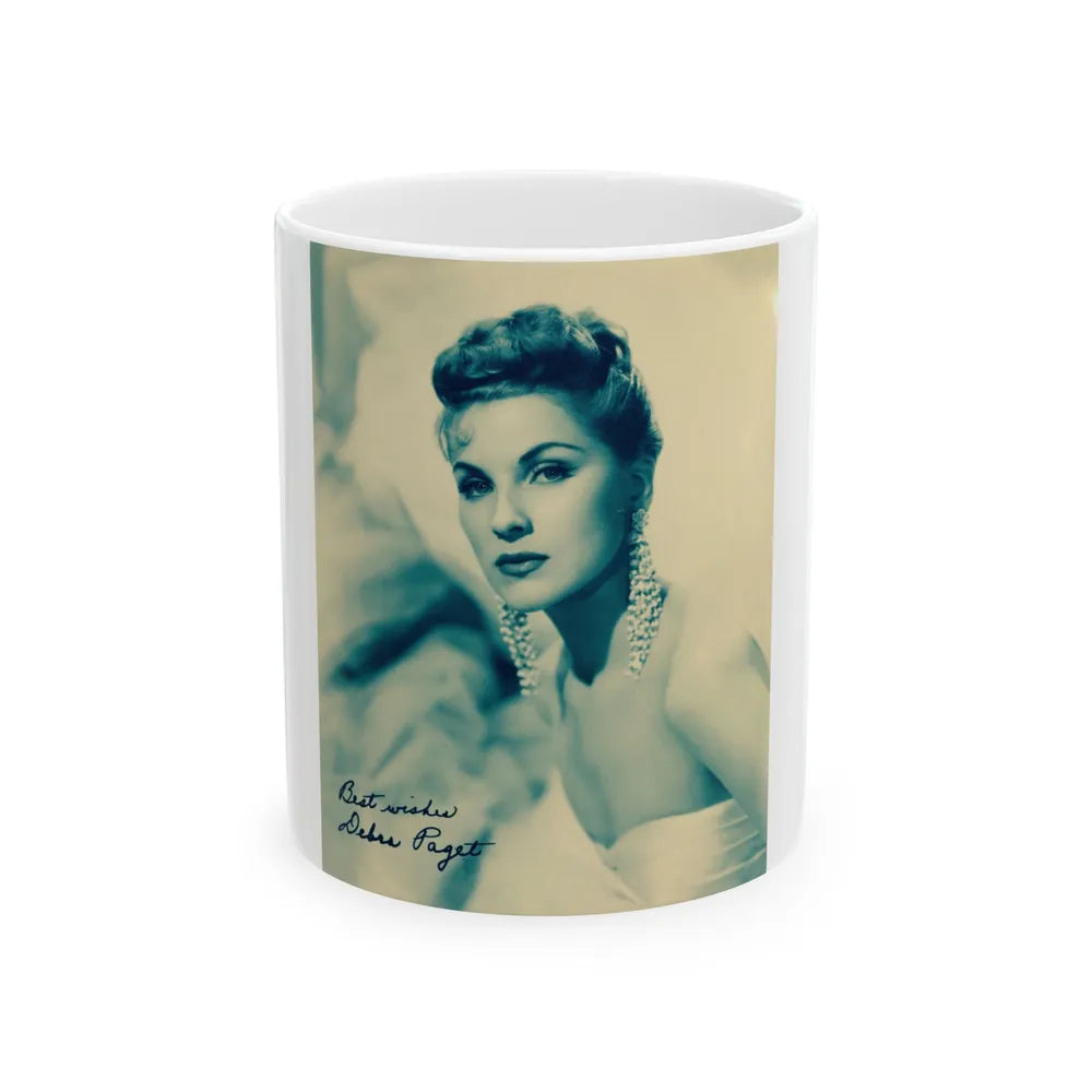 Debra Paget #605 (Vintage Female Icon) White Coffee Mug-11oz-Go Mug Yourself