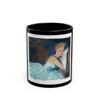 Bait by Nell Lamburn, Woman's Journal illustration - Black Coffee Mug-11oz-Go Mug Yourself