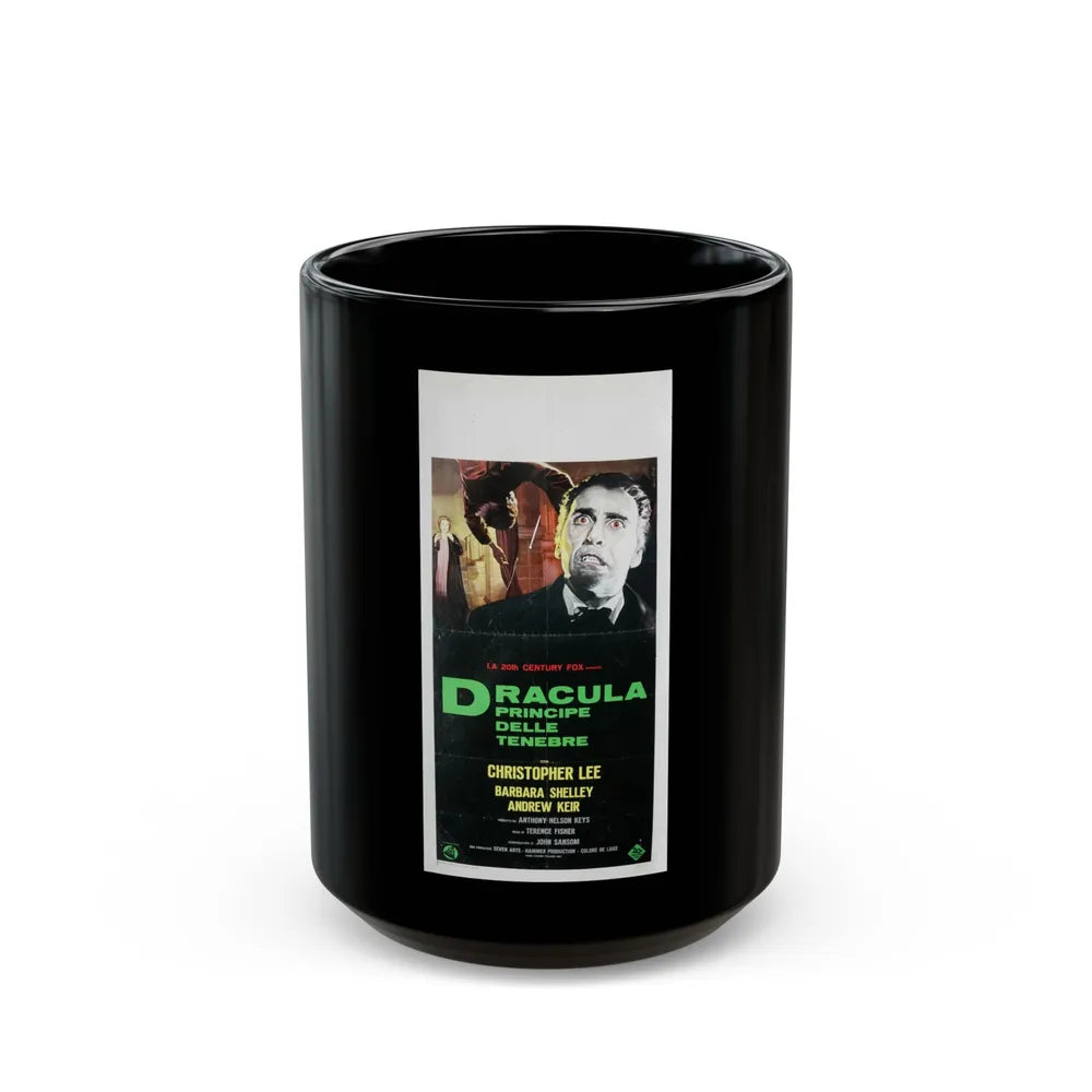 DRACULA PRINCE OF DARKNESS (ITALIAN) 2 1966 Movie Poster - Black Coffee Mug-15oz-Go Mug Yourself