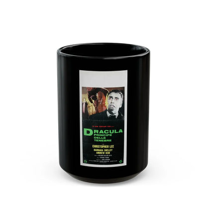 DRACULA PRINCE OF DARKNESS (ITALIAN) 2 1966 Movie Poster - Black Coffee Mug-15oz-Go Mug Yourself