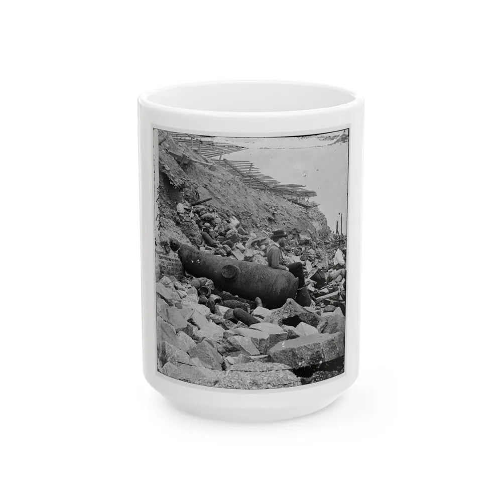 Charleston, S.C. Site Of The Night Attack On Fort Sumter, September 8, 1863 (U.S. Civil War) White Coffee Mug-15oz-Go Mug Yourself