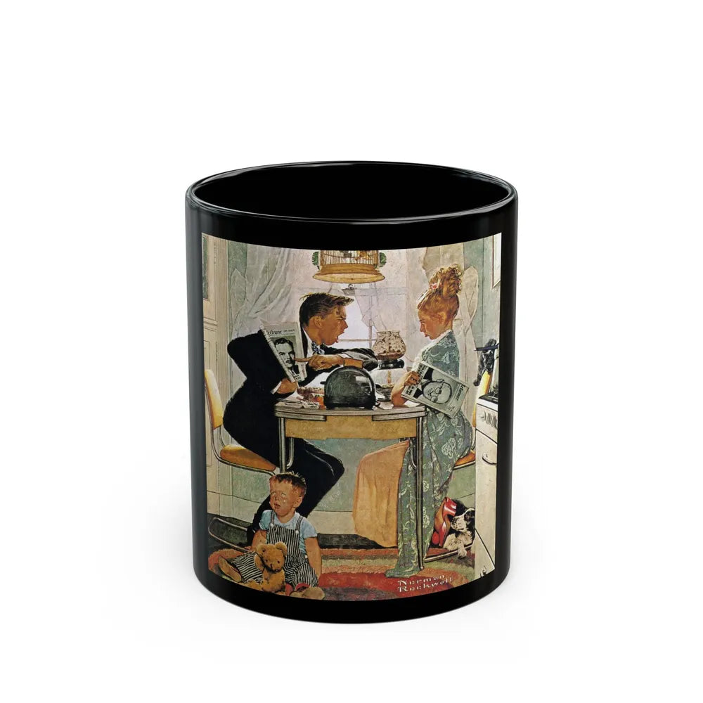 Rockwell1 (7) - Black Coffee Mug-11oz-Go Mug Yourself