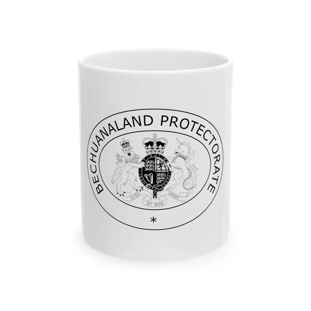 Coat of arms of Bechuanaland Protectorate - White Coffee Mug-11oz-Go Mug Yourself