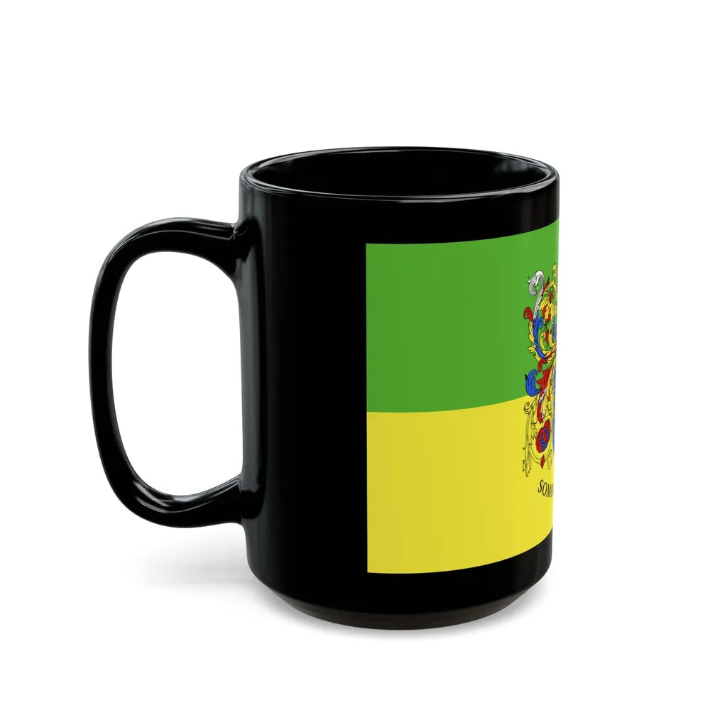 Flag of Somogy County Hungary - Black Coffee Mug-Go Mug Yourself