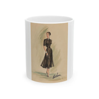 Day and Evening costume designs (1) - White Coffee Mug-11oz-Go Mug Yourself