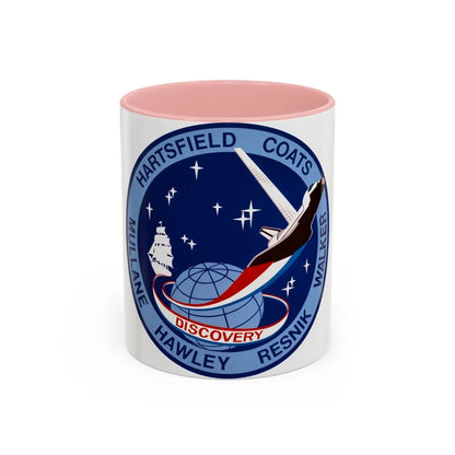 STS 41 d (NASA) Accent Coffee Mug-11oz-Pink-Go Mug Yourself