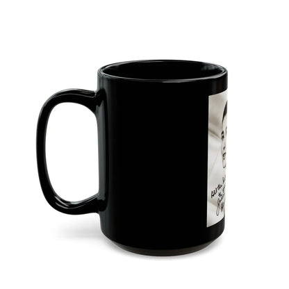 Julia Adams #32 - 8x10 B&W Head & Shoulder Glamour Portrait (Vintage Female Icon) Black Coffee Mug-Go Mug Yourself