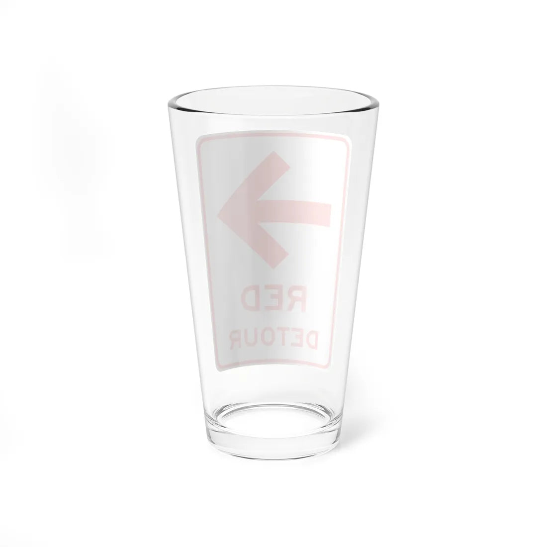 D14-102 Red (Pennsylvania) (Road Sign) Pint Glass 16oz - Go Mug Yourself