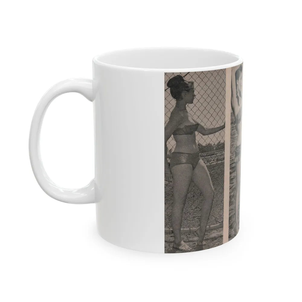 Sheree North #170 - Pages 46 & 47 from 66 PHOTOGRAPHS OF Sheree NORTH U.K. Pocket Mag. (Vintage Female Icon) White Coffee Mug-Go Mug Yourself