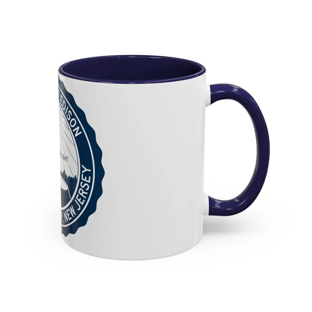 Seal of Edison NJ - Accent Coffee Mug-Go Mug Yourself