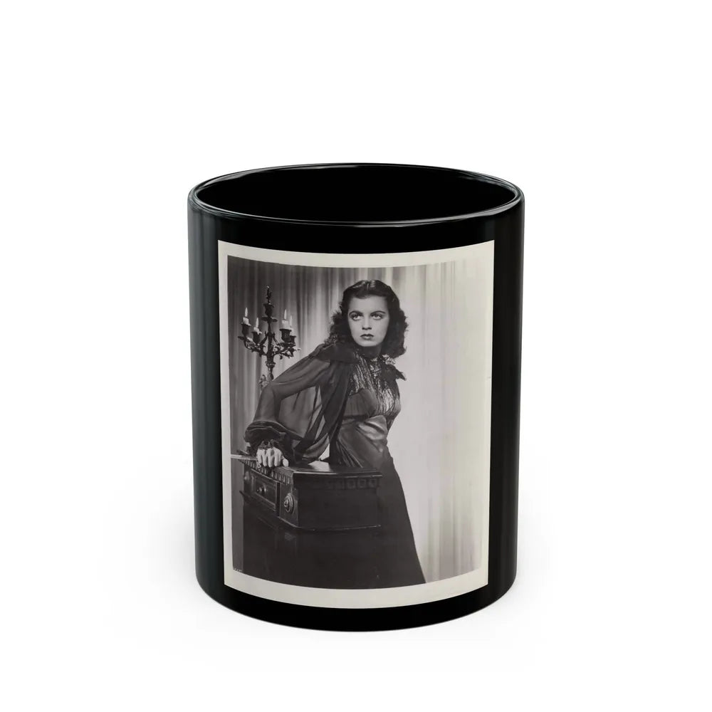 Faith Domergue #72 (Vintage Female Icon) Black Coffee Mug-11oz-Go Mug Yourself