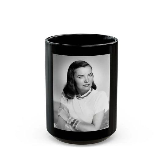 Ella Raines #207 (Vintage Female Icon) Black Coffee Mug-15oz-Go Mug Yourself