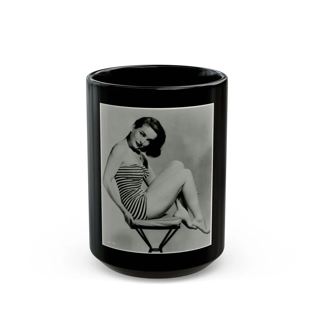 Coleen Gray #103 (Vintage Female Icon) Black Coffee Mug-15oz-Go Mug Yourself