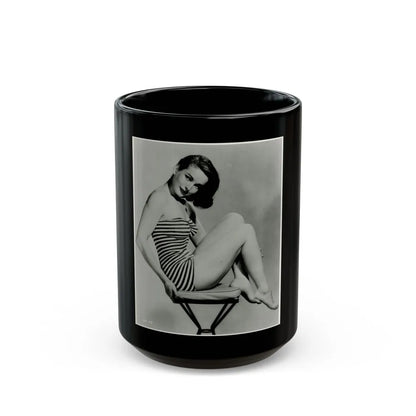 Coleen Gray #103 (Vintage Female Icon) Black Coffee Mug-15oz-Go Mug Yourself