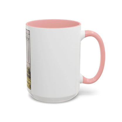 The 4 of Swords (Tarot Card) Accent Coffee Mug-Go Mug Yourself