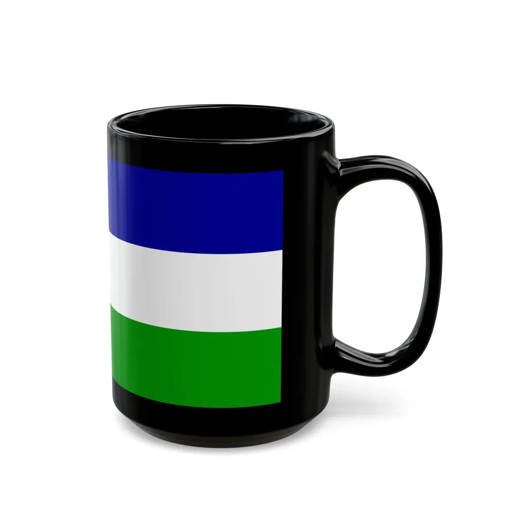 Flag of Una Sana Canton Bosnia and Herzegovina - Black Coffee Mug-Go Mug Yourself