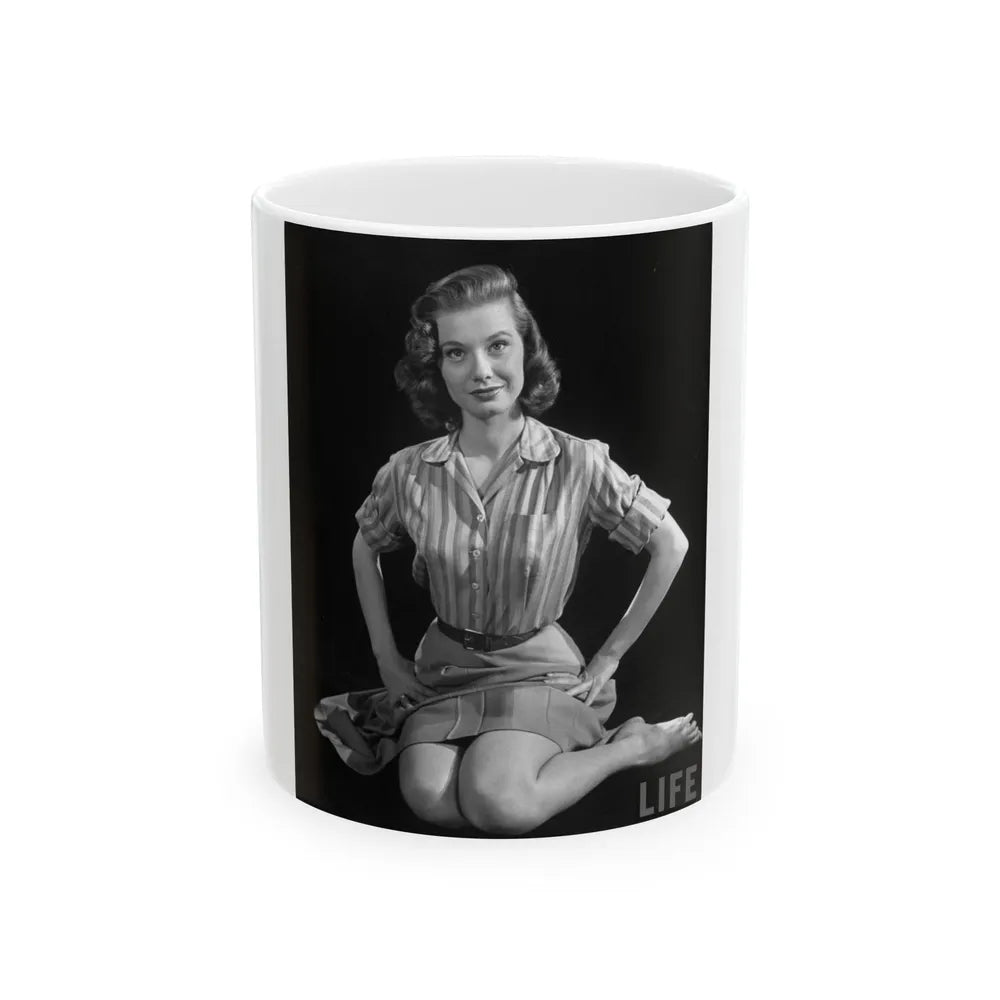 Peggy Dow #73 (Vintage Female Icon) White Coffee Mug-11oz-Go Mug Yourself