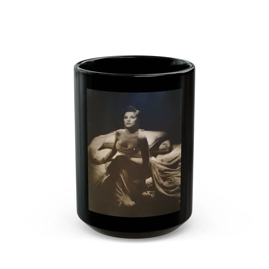 Debra Paget #644 1 (Vintage Female Icon) Black Coffee Mug-15oz-Go Mug Yourself