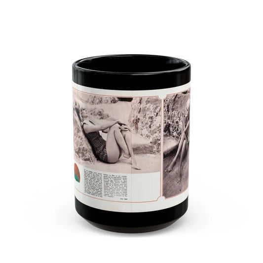 Pamela Tiffin #189 - Mag. Page (Vintage Female Icon) Black Coffee Mug-15oz-Go Mug Yourself