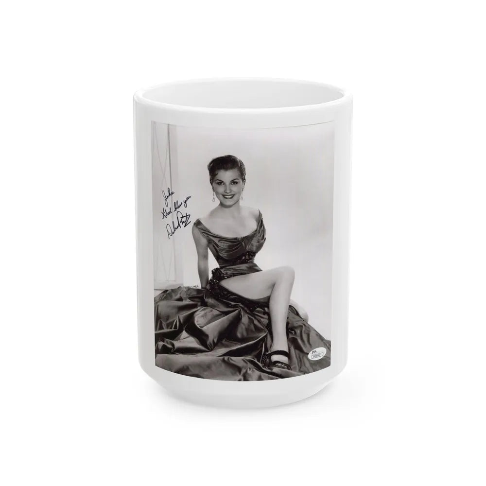 Debra Paget #339 (Vintage Female Icon) White Coffee Mug-15oz-Go Mug Yourself