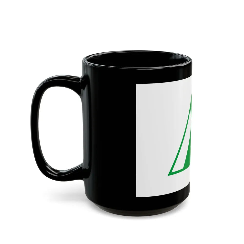 Flag of Toyama Prefecture Japan - Black Coffee Mug-Go Mug Yourself