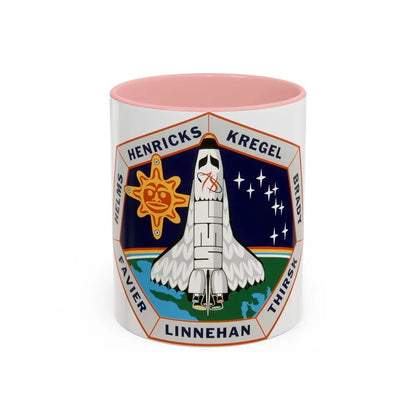 STS 78 (NASA) Accent Coffee Mug-11oz-Pink-Go Mug Yourself