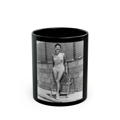 Janet Munro #08 (Vintage Female Icon) Black Coffee Mug-11oz-Go Mug Yourself