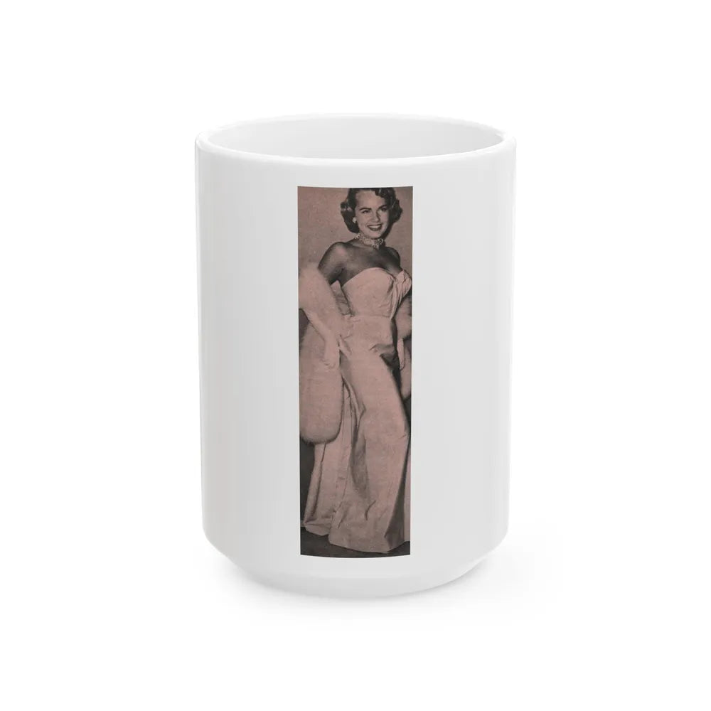 Terry Moore #558 - 1.75x5.75 Magazine Page Photo Clipping (Vintage Female Icon) White Coffee Mug-15oz-Go Mug Yourself