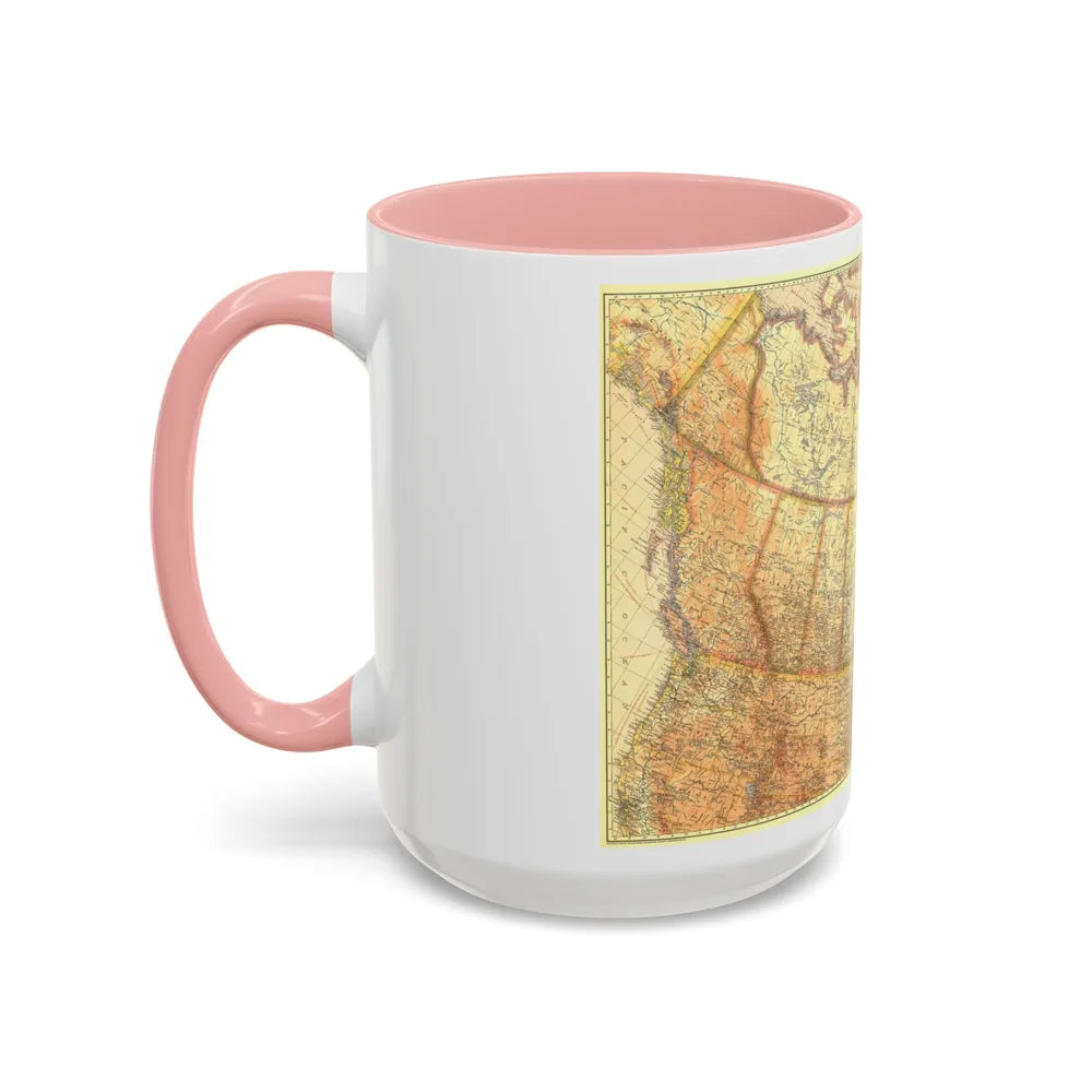 Canada (1936) (Map) Accent Coffee Mug-Go Mug Yourself