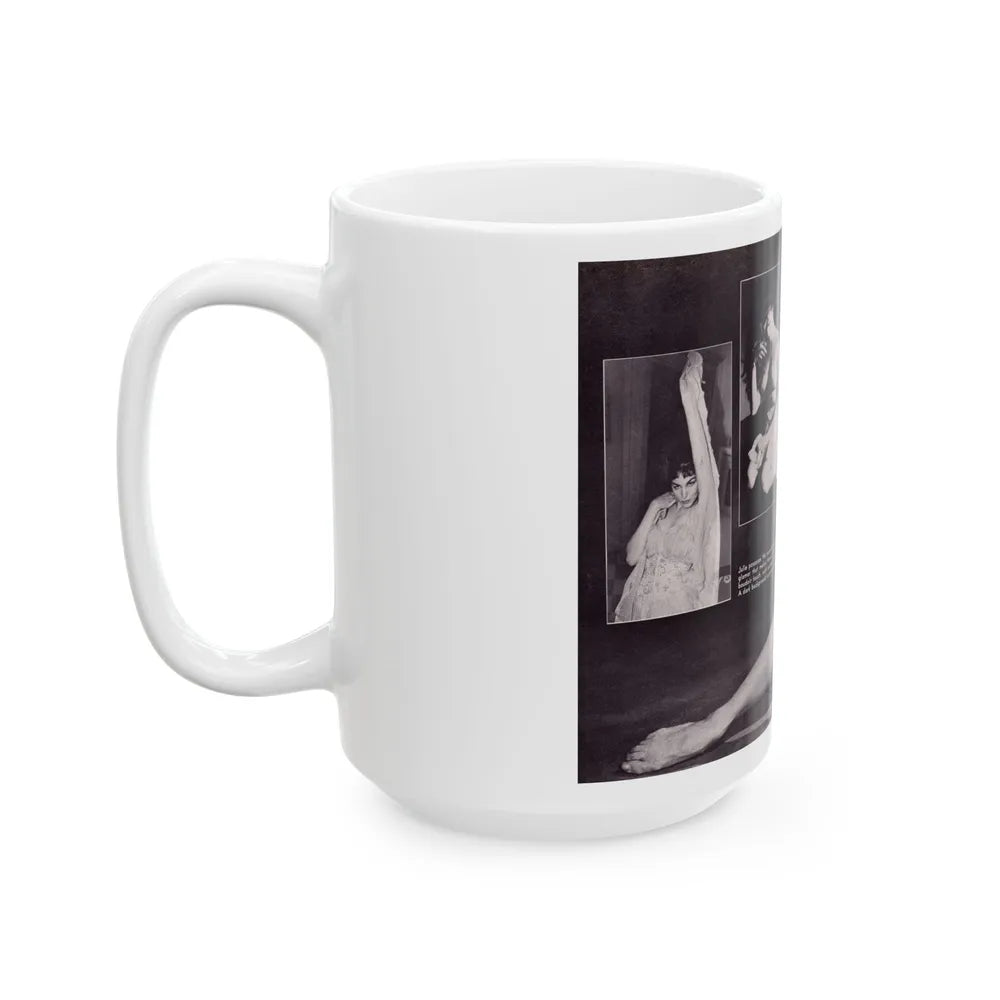 Julie Newmar #297 (Vintage Female Icon) White Coffee Mug-Go Mug Yourself