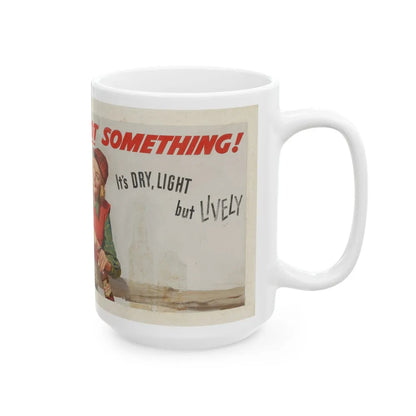 Falstaff's Got Something!, ad illustration - White Coffee Mug-Go Mug Yourself